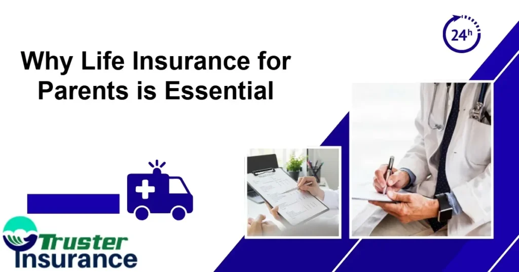 Parents discussing the importance of life insurance for family protection.